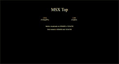 Desktop Screenshot of msxtop.msxall.com