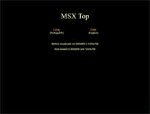 Tablet Screenshot of msxtop.msxall.com